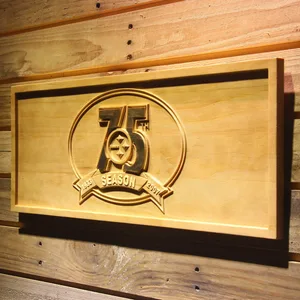 Pittsburgh Steelers 75th Anniversary Logo Wood Sign - Legacy Edition