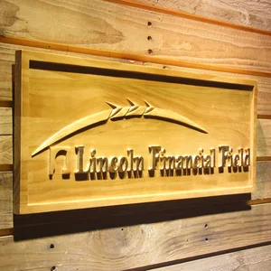 Pittsburgh Steelers Lincoln Financial Field Wood Sign