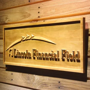 Pittsburgh Steelers Lincoln Financial Field Wood Sign
