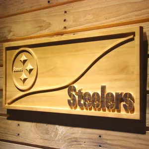 Pittsburgh Steelers Split Wood Sign