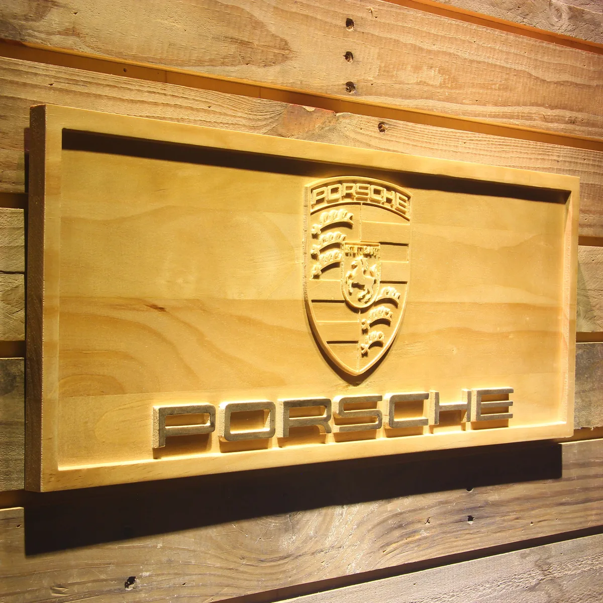Porsche Wood Sign