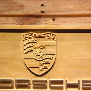 Porsche Wood Sign