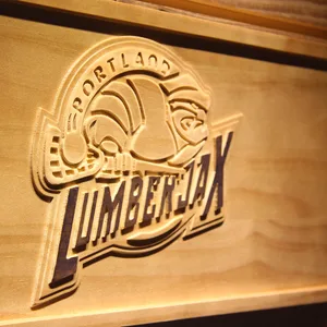 Portland Lumberjax Wood Sign - Legacy Edition