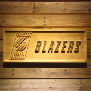 Portland Trail Blazers Wood Sign