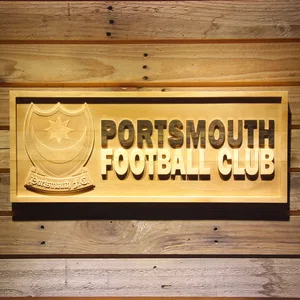 Portsmouth Football Club Wood Sign - Legacy Edition