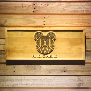 Radiohead Wood Sign