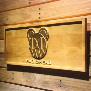 Radiohead Wood Sign