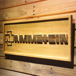 Rammstein Wood Sign