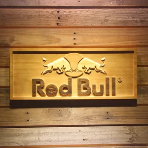 Red Bull Wood Sign