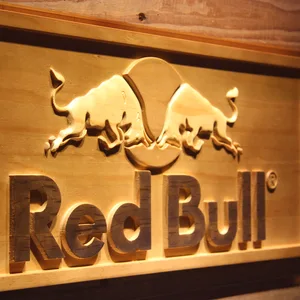 Red Bull Wood Sign
