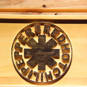 Red Hot Chili Peppers Wood Sign