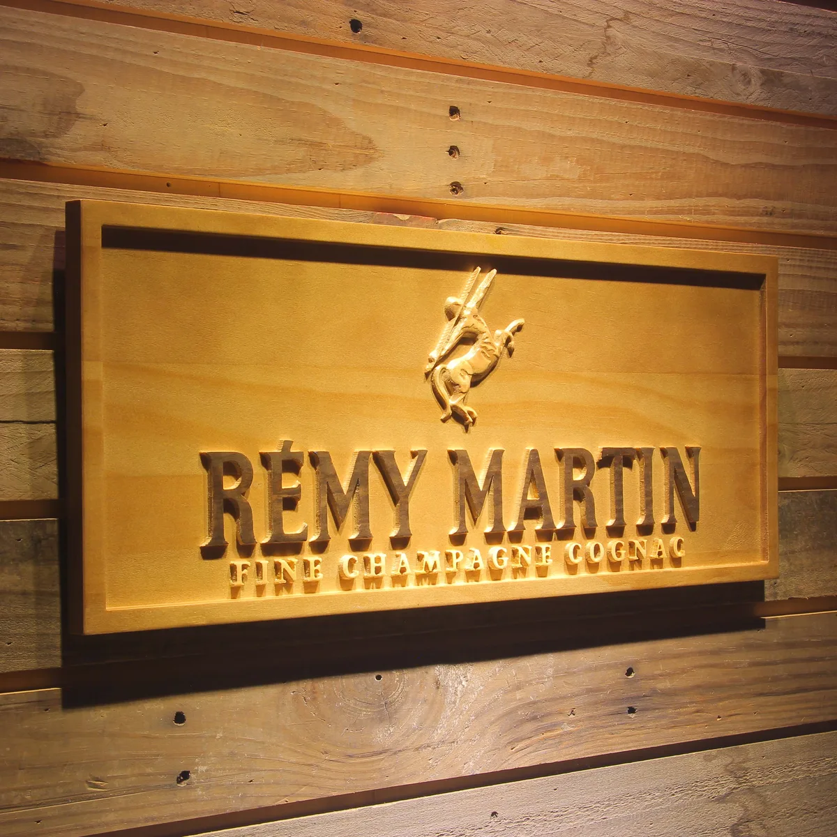 Remy Martin Wood Sign
