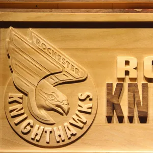 Rochester Knighthawks Wood Sign