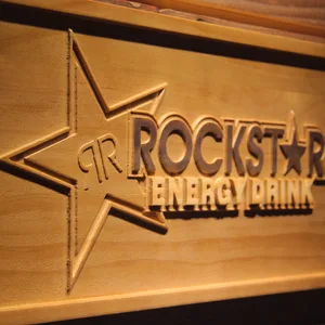 Rockstar Energy Drink Wood Sign