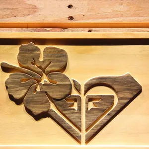 Roxy Luau Wood Sign