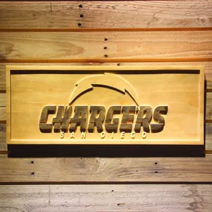 San Diego Chargers 2007-2016 B Wood Sign - Legacy Edition