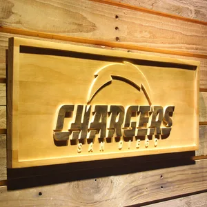 San Diego Chargers 2007-2016 B Wood Sign - Legacy Edition