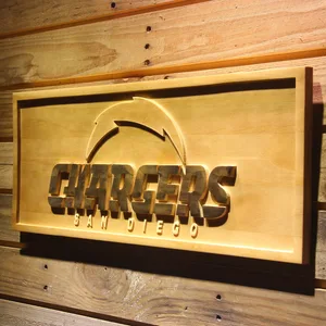 San Diego Chargers 2007-2016 B Wood Sign - Legacy Edition