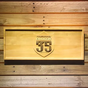 San Diego Chargers 35th Anniversary Logo Wood Sign - Legacy Edition