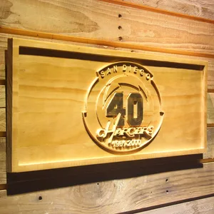 San Diego Chargers 40th Anniversary Logo Wood Sign - Legacy Edition