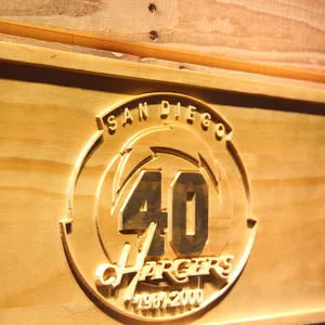 San Diego Chargers 40th Anniversary Logo Wood Sign - Legacy Edition