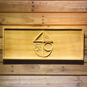 San Francisco 49ers 1965-1972 Logo Wood Sign - Legacy Edition