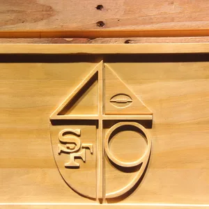 San Francisco 49ers 1965-1972 Logo Wood Sign - Legacy Edition