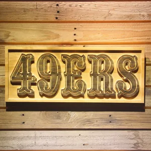 San Francisco 49ers 1972-2004 Logo Wood Sign - Legacy Edition