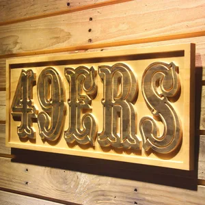 San Francisco 49ers 1972-2004 Logo Wood Sign - Legacy Edition