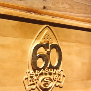San Francisco 49ers 60th Anniversary Logo Wood Sign - Legacy Edition