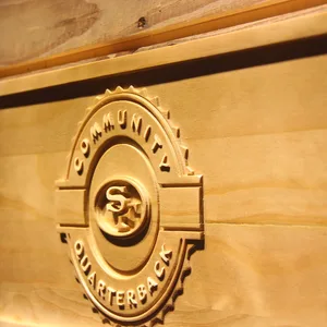 San Francisco 49ers Community Quarterback Wood Sign - Legacy Edition