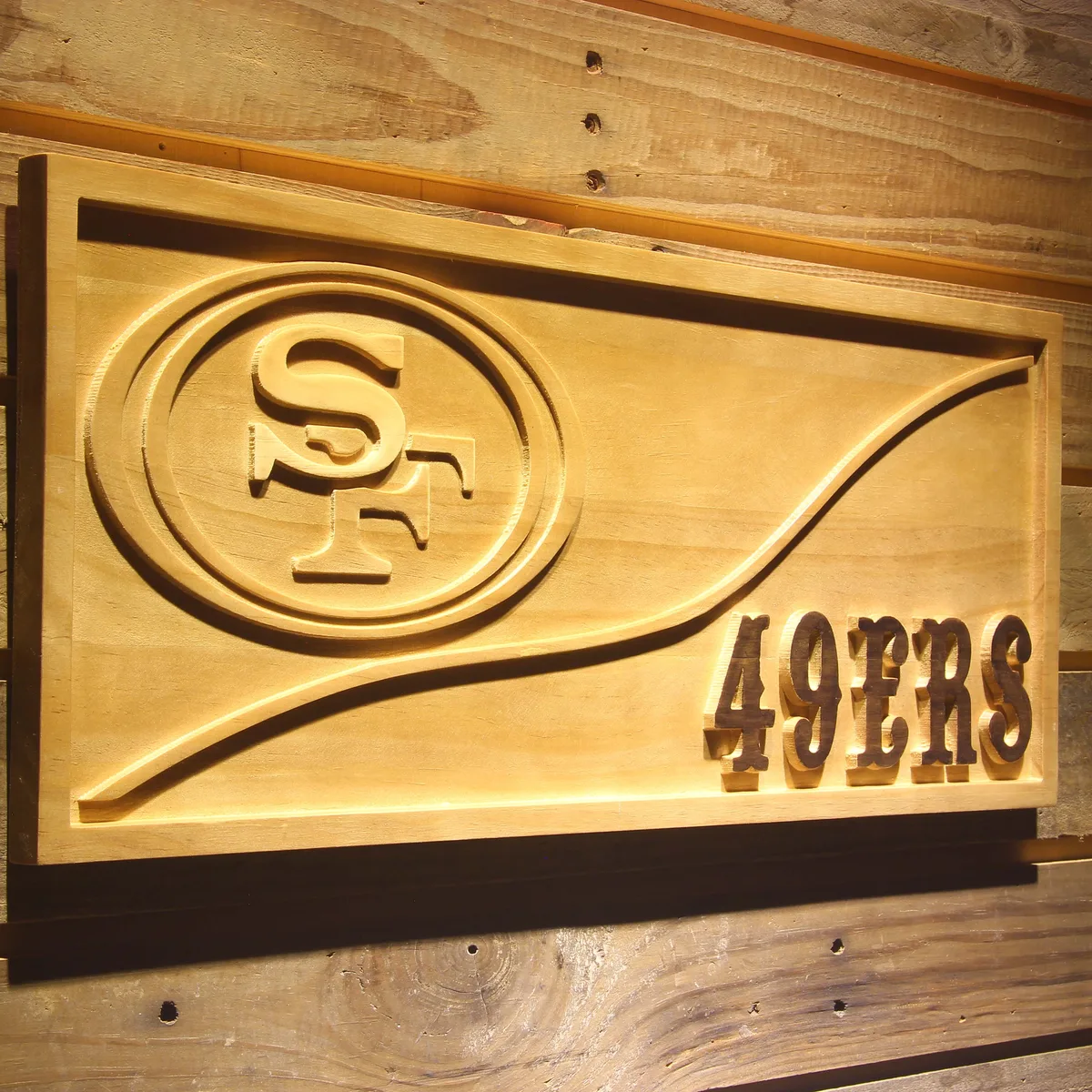 San Francisco 49ers Split Wood Sign