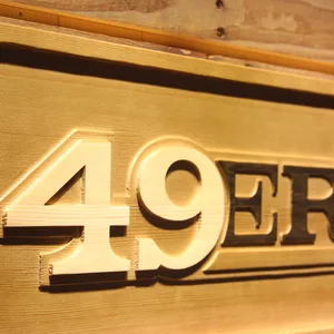 San Francisco 49ers Text Wood Sign