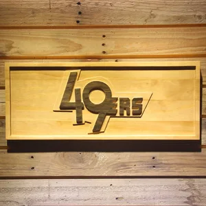 San Francisco 49ers Unused 1991 Logo Wood Sign - Legacy Edition