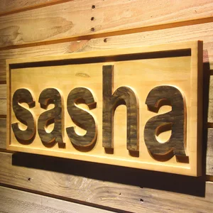 Sasha Wood Sign