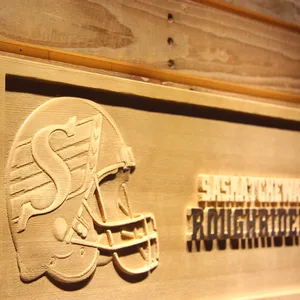 Saskatchewan  Roughriders Helmet Wood Sign - Legacy Edition