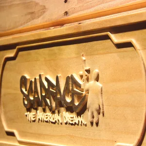 Scarface The American Dream Wood Sign
