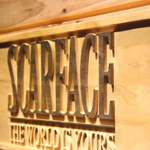 Scarface The World is Yours Wood Sign