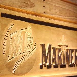Seattle Mariners 1987-1992 Wood Sign - Legacy Edition