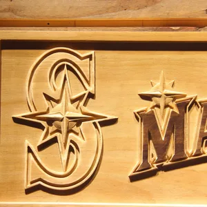 Seattle Mariners 2 Wood Sign