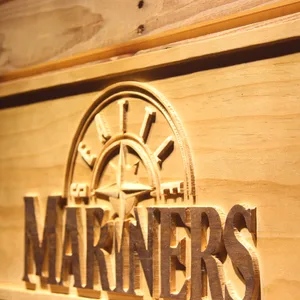 Seattle Mariners 6 Wood Sign