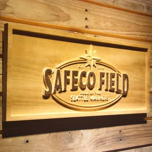 Seattle Mariners Safeco Field Wood Sign