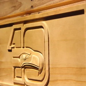 Seattle Seahawks 10th Anniversary Logo Wood Sign - Legacy Edition