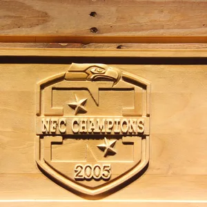 Seattle Seahawks 2005 NFC Champion Wood Sign - Legacy Edition
