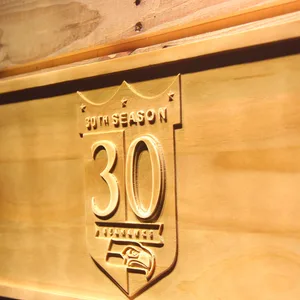 Seattle Seahawks 30th Anniversary Logo Wood Sign - Legacy Edition