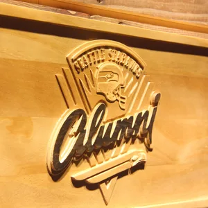 Seattle Seahawks Alumni Wood Sign - Legacy Edition