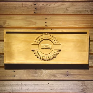 Seattle Seahawks Community Quarterback Wood Sign - Legacy Edition