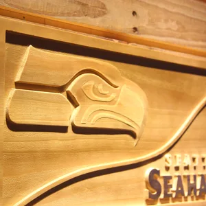 Seattle Seahawks Split Wood Sign