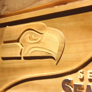 Seattle Seahawks Split Wood Sign