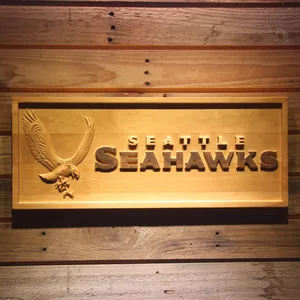 Seattle Seahawks Wood Sign
